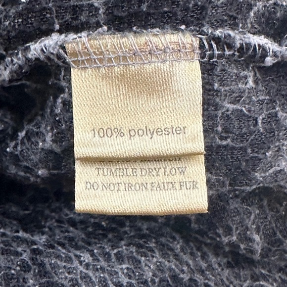 True Grit Sherpa Fleece Quarter Zip Pullover Women's Size M Gray Black - Picture 7 of 14